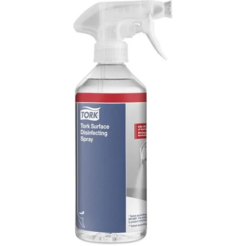 Felületfertőtlenítő spray, kétfunkciós szórófejjel, 500 ml, TORK, illatmentes