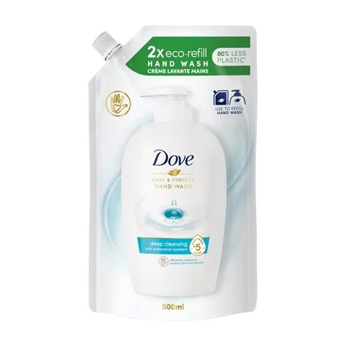 Folyékony szappan utántöltő, 500 ml, DOVE "Care&Protect"