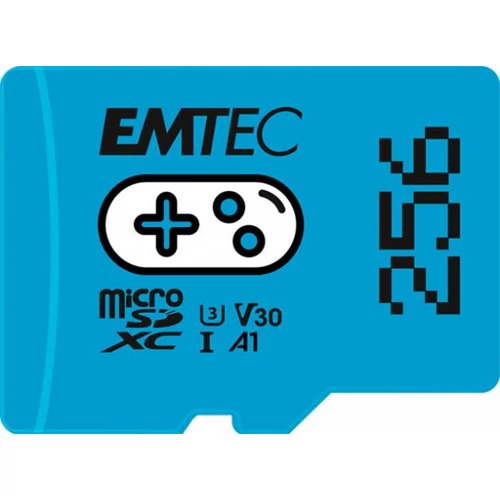 Memóriakártya, microSD, 256GB, UHS-I/U3/V30/A1, EMTEC "Gaming"