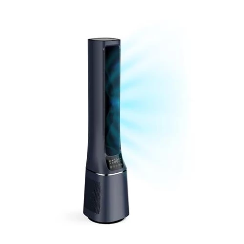 Álló ventilátor, lapát nélkül, WiFi, távirányító, HEPA szűrő, MIDEA "AMS150-PBW ", fekete