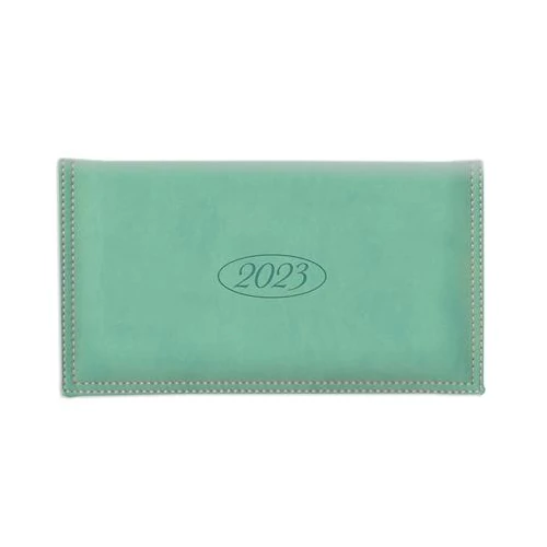 Zsebnaptár, fekvő elrendezésű, TOPTIMER, "Ace", menta