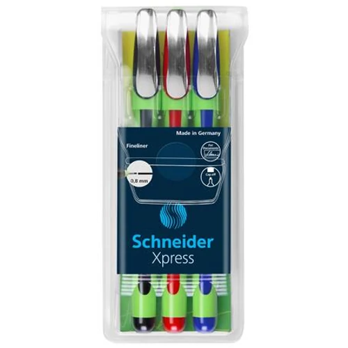 Tűfilc készlet, 0,8 mm, SCHNEIDER "Xpress", vegyes színek