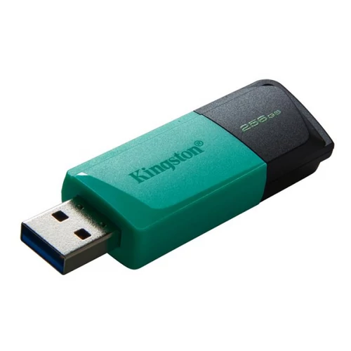 Pendrive, 256GB, USB 3.2, KINGSTON "Exodia M", fekete-türkiz