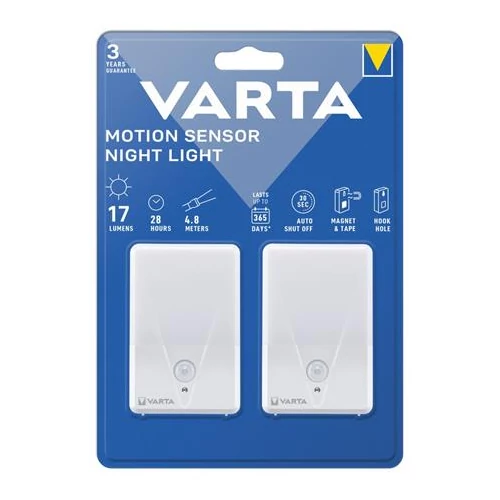 Éjjeli lámpa, LED, 2 db, VARTA "Motion Sensor Night"