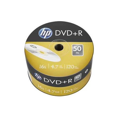 DVD-R lemez, 4,7 GB, 16x, 50 db, zsugor csomagolás, HP