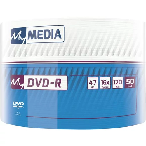 DVD-R lemez, 4,7 GB, 16x, 50 db, zsugor csomagolás, MYMEDIA