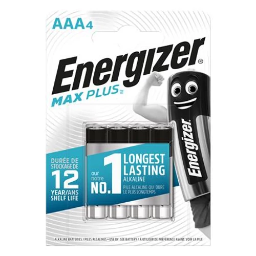 Elem, AAA mikro, 4db, ENERGIZER "Max Plus"