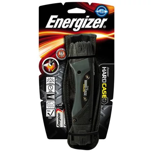 Elemlámpa, LED, 2xAA, strapabíró, ENERGIZER "Hardcase Pro", szürke-fekete