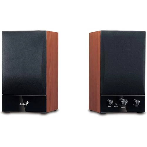 Hangszóró, 2.0, 40W, fa borítás, GENIUS "SP-HF1250B II"