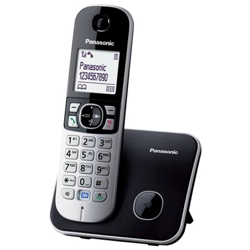Telefon, vezeték nélküli, PANASONIC "KX-TG6811PDB", fekete