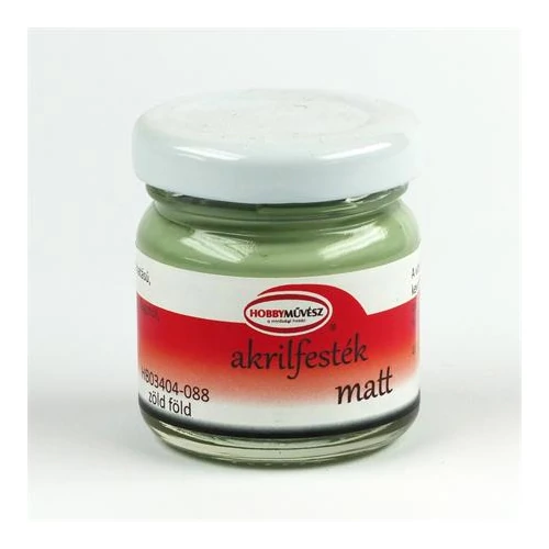 Akrilfesték, 40 ml, matt, zöld föld