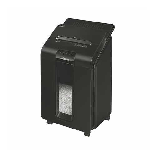 Iratmegsemmisítő, minikonfetti, 90 lap, FELLOWES "AutoMax™ 100M"