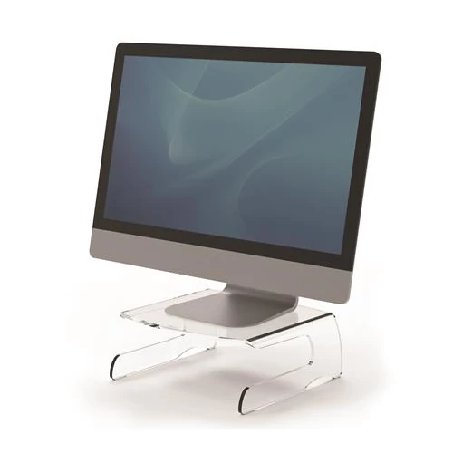 Monitorállvány, FELLOWES "Clarity™", átlátszó