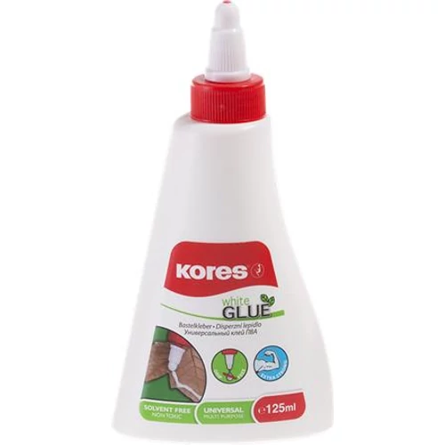 Hobbyragasztó, 125 ml, KORES "White Glue"