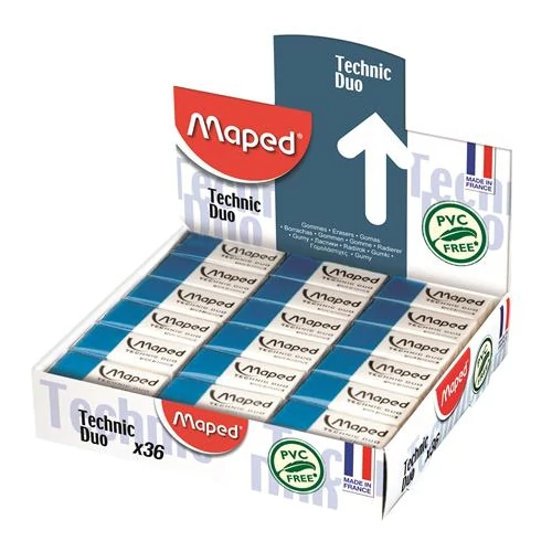 Radír display, kombinált, MAPED "Technic Duo"