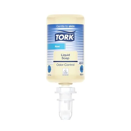 Folyékony szappan, 1 l, S4 rendszer, szagsemlegesítő, TORK "Odor-Control", átlátszó