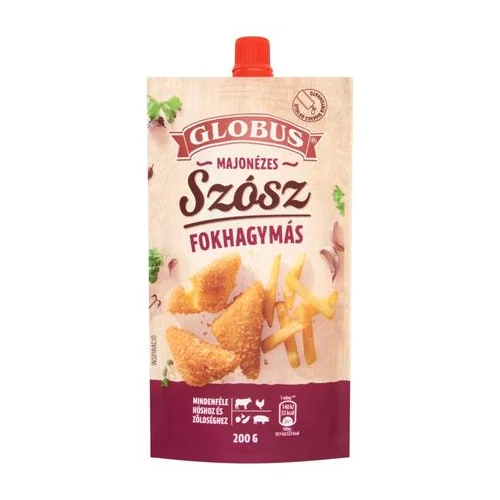 Majonézes szósz, fokhagymás, 200g, GLOBUS
