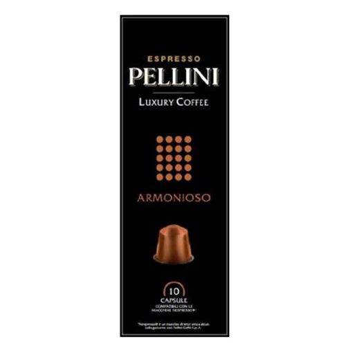 Kávékapszula, Nespresso® kompatibilis, 10 db, PELLINI, "Armonioso"