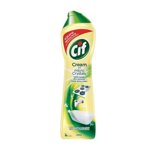 Súrolószer, 720 g/ 500 ml, CIF "Cream" citrom illat