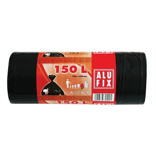 Szemeteszsák,  150 l,  10 db, ALUFIX