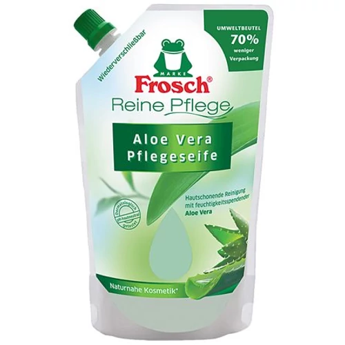 Folyékony szappan utántöltő, 0,5 l, FROSCH, aloe vera