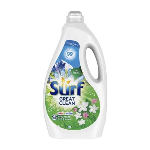 Mosógél, 60 mosáshoz, 3 l, SURF "Mountain Fresh & Jasmine"