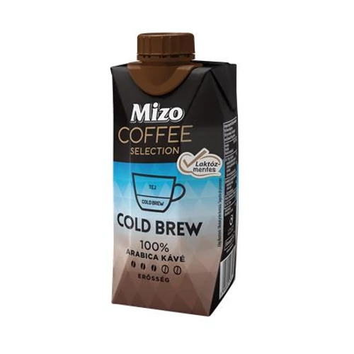 Kávéválogatás, Cold Brew, UHT félzsíros, visszazárható dobozban, 0,33 l, MIZO