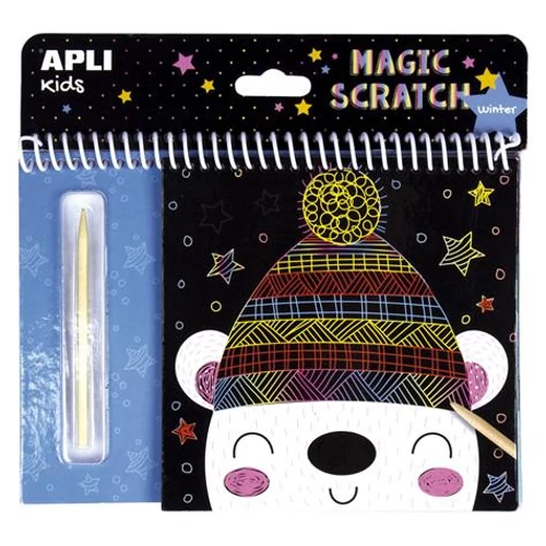 Varázsfüzet, APLI "Magic Scratch Winter", téli mintákkal