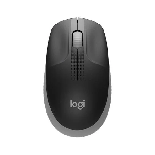 Egér, vezeték nélküli, optikai, USB, LOGITECH, "M190", szürke