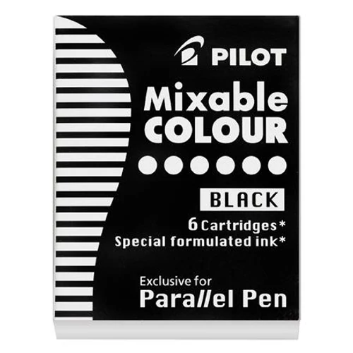 Töltőtoll patron, PILOT "Parallel Pen", fekete