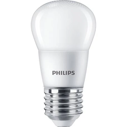 LED izzó, E27, kisgömb, P45, 5W, 470lm, 2700K, PHILIPS "CorePro"