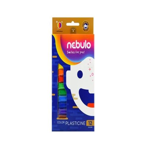 Gyurma, színes, 12 darabos, NEBULO