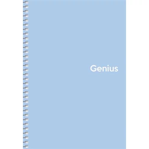 Spirálfüzet, kockás, A5, 80 lap, PP borító, SHKOLYARYK "Genius Pastel", vegyes