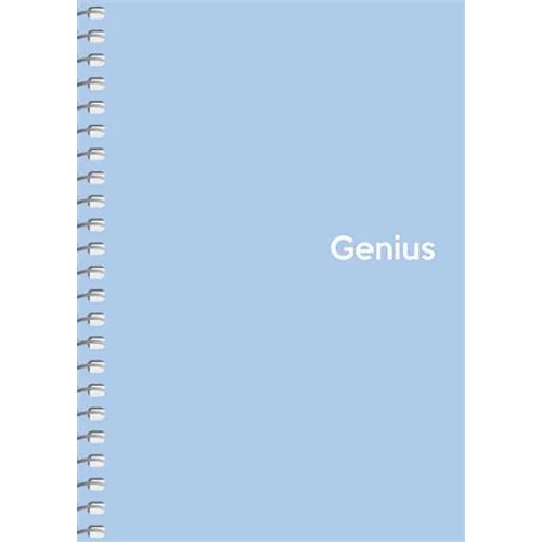 Spirálfüzet, kockás, A6, 80 lap, PP borító, SHKOLYARYK "Genius Pastel", vegyes