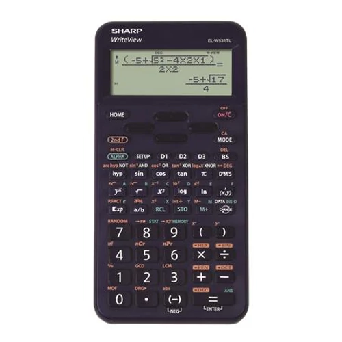 Számológép, tudományos, 420 funkció, SHARP "EL-W531TL", kék