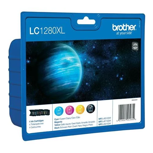 LC1280XLBCMY Tintapatron multipack MFC J6910DW, BROTHER, b+c+m+y, 1*2400 o., 3*1200 o.