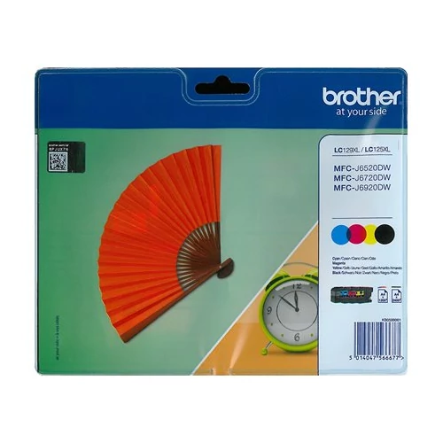 LC129XLB/LC125XLCMY multipack MFC-J6520 nyomtatóhoz, BROTHER, b+c+m+y, 1*2400 o., 3*1200 o.