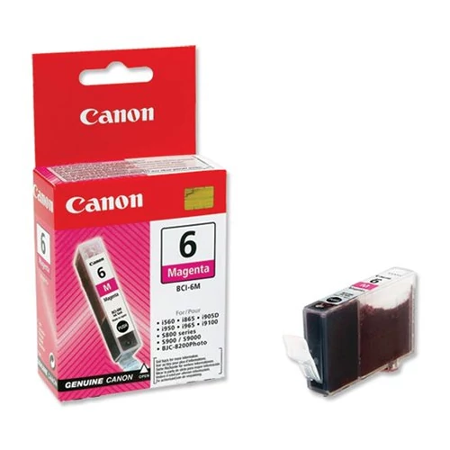 BCI-6M Tintapatron BJC-8200 Photo, i560 nyomtatókhoz, CANON, magenta, 13ml
