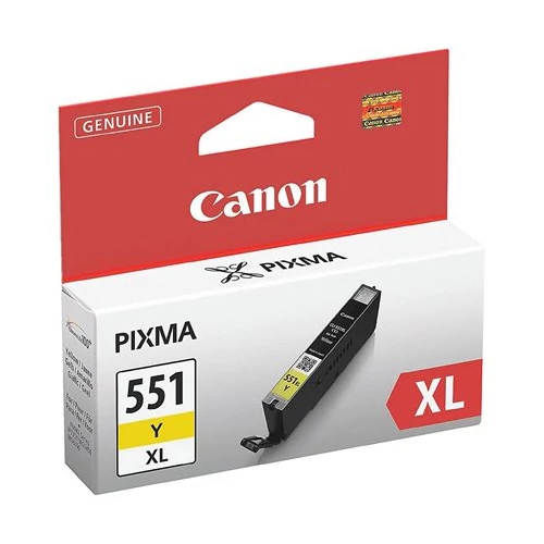 CLI-551YXL Tintapatron Pixma iP7250, MG5450, MG6350 nyomtatókhoz, CANON, sárga, 11ml