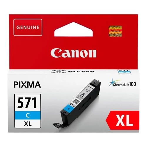 CLI-571CXL Tintapatron Pixma MG5750, 6850,7750 nyomtatókhoz, CANON, cián, 11 ml