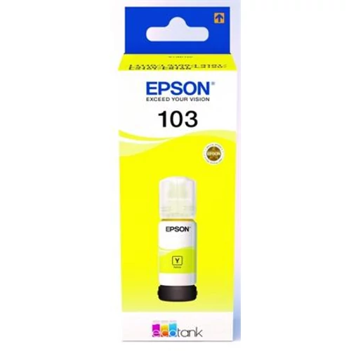 T00S44A Tinta EcoTank L3110, L3150, L1110 nyomtatókhoz, EPSON, sárga, 65 ml