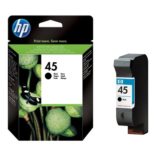 51645AE Tintapatron DeskJet 710c, 720c, 815c nyomtatókhoz, HP 45, fekete, 42ml