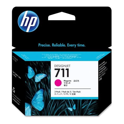 CZ135A Tintapatron DesignJet T120, T520, nyomtatókhoz, HP 711, magenta, 29ml