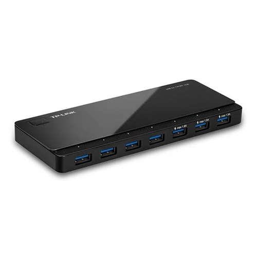 USB elosztó-HUB, 7 port, USB 3.0, 5Gbps, TP-LINK "UH700"