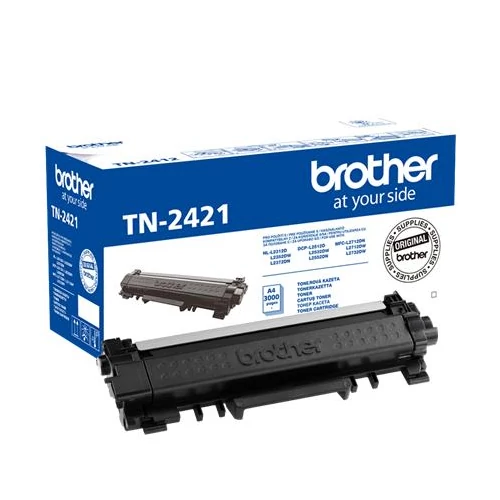 TN2421 Lézertoner MFC-L2712DN, MFCL2712DW, MFCL2732DW nyomtatókhoz, BROTHER, fekete, 3k
