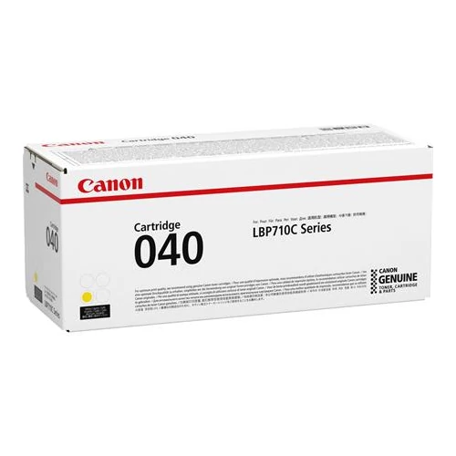 CRG-040 Lézertoner  i-SENSYS LBP710cx, LBP712cx nyomtatókhoz, CANON, sárga, 5,4k