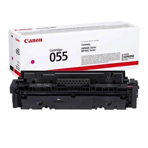 CRG-055 Lézertoner i-Sensys LPB663, 664, MF742, 744, 746 nyomtatókhoz, CANON, magenta, 2,1k