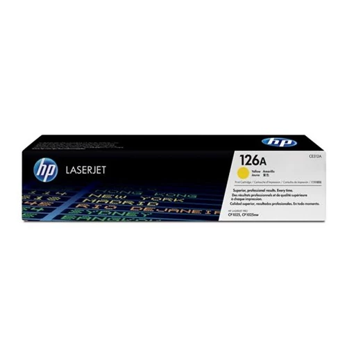 CE312A Lézertoner ColorLaserJet Pro CP1025 nyomtatóhoz, HP 126A, sárga, 1k
