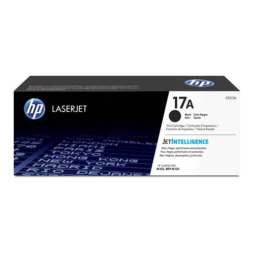 CF217A Lézertoner LaserJet M102, M130 nyomtatókhoz, HP 17A, fekete, 3,5k