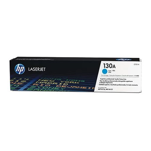 CF351A Lézertoner Color LaserJet Pro MFP M176n nyomtatóhoz, HP 130A, cián, 1k